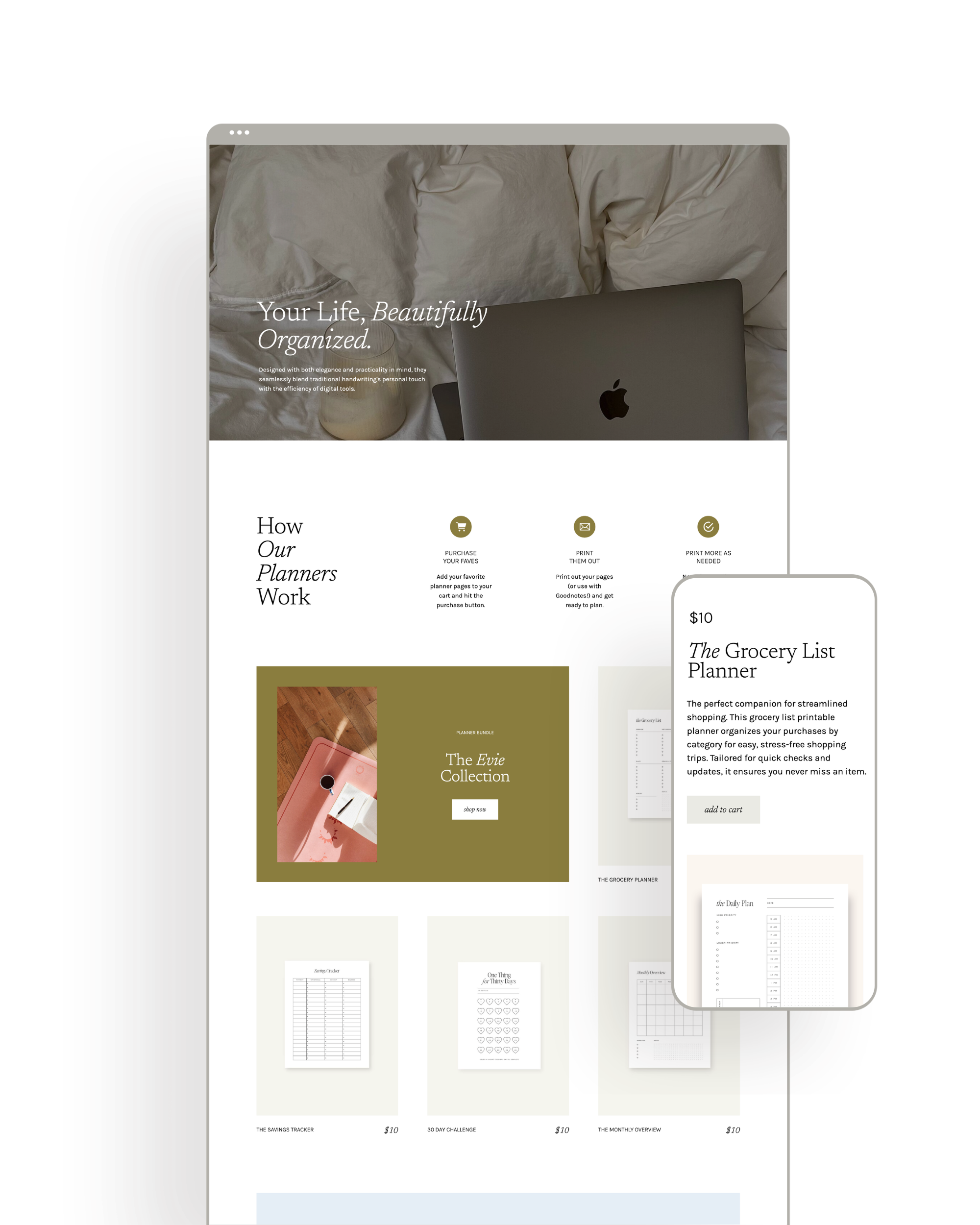 The eCommerce Flip Kit for Showit - Web Designer Library